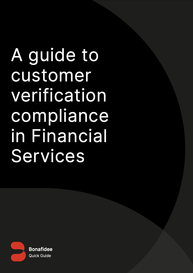 A guide to customer verification compliance in financial services